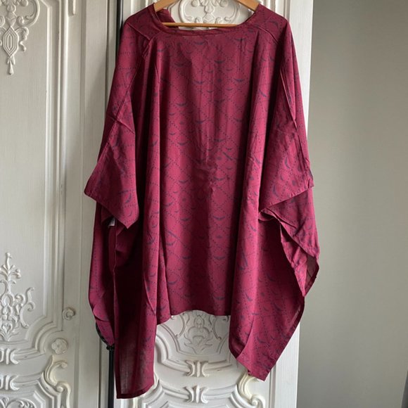 NWT Zadig Burgundy Short Kaftan - Picture 6 of 11